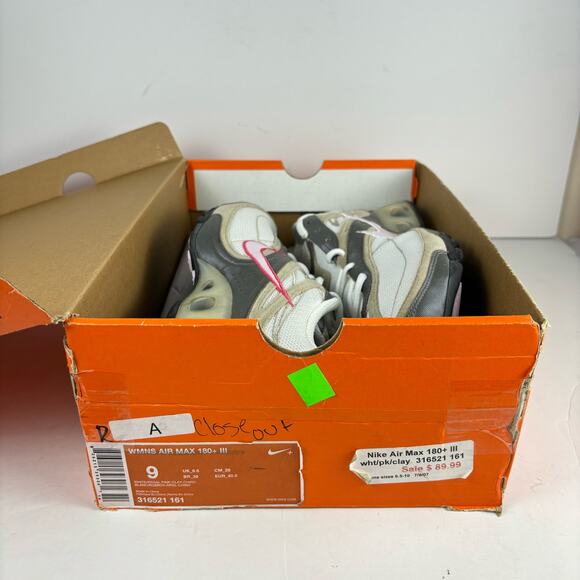 Y2K Deadstock Nike Air Max Plus 180 III retro running shoes womens size 9 - Picture 8 of 8